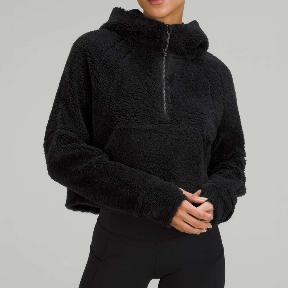 Lululemon Scuba  Black Fleece Pullover